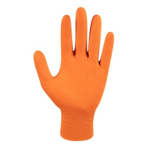 GUANTE DESECHABLE NITRILO NARANJO 8.0G