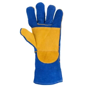 GUANTE SOLDADOR AZUL REFORZADO