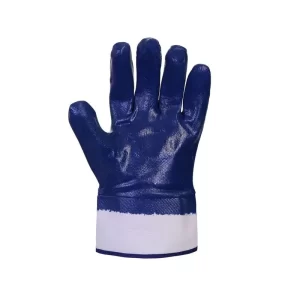 GUANTE NITRILO AZUL PUÑO SEGURIDAD